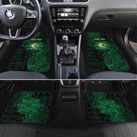 Personalised Tonga Liahona High School 76th Anniversary Car Mats Special Kupesi Pattern LT9 Set 4pcs Green - Polynesian Pride