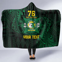 Personalised Tonga Liahona High School 76th Anniversary Hooded Blanket Special Kupesi Pattern LT9 - Polynesian Pride