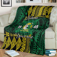 Personalised Tonga Liahona High School Blanket Since 1948 Special Kupesi Pattern LT9 - Polynesian Pride