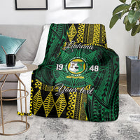 Personalised Tonga Liahona High School Blanket Since 1948 Special Kupesi Pattern LT9 - Polynesian Pride