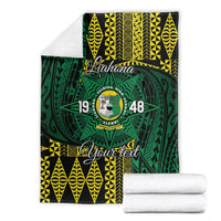 Personalised Tonga Liahona High School Blanket Since 1948 Special Kupesi Pattern LT9 - Polynesian Pride