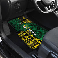 Personalised Tonga Liahona High School Car Mats Since 1948 Special Kupesi Pattern LT9 - Polynesian Pride