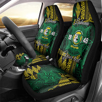 Personalised Tonga Liahona High School Car Seat Cover Since 1948 Special Kupesi Pattern