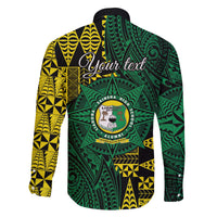 Personalised Tonga Liahona High School Family Matching Puletasi and Hawaiian Shirt Since 1948 Special Kupesi Pattern LT9 - Polynesian Pride