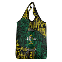 Personalised Tonga Liahona High School Grocery Bag Since 1948 Special Kupesi Pattern LT9 - Polynesian Pride