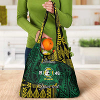 Personalised Tonga Liahona High School Grocery Bag Since 1948 Special Kupesi Pattern LT9 - Polynesian Pride