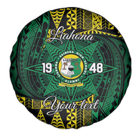 Personalised Tonga Liahona High School Spare Tire Cover Since 1948 Special Kupesi Pattern LT9 - Polynesian Pride