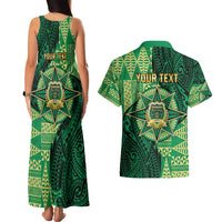 Personalised Tonga Saineha High School Couples Matching Tank Maxi Dress and Hawaiian Shirt Since 1978 Special Kupesi Pattern LT9 - Polynesian Pride