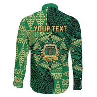 Personalised Tonga Saineha High School Family Matching Short Sleeve Bodycon Dress and Hawaiian Shirt Since 1978 Special Kupesi Pattern