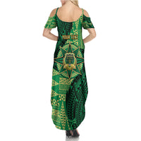 Personalised Tonga Saineha High School Family Matching Summer Maxi Dress and Hawaiian Shirt Since 1978 Special Kupesi Pattern LT9 - Polynesian Pride
