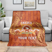 Personalised Tonga Tailulu College Blanket Since 1967 Special Kupesi Pattern Version 1 LT9 - Polynesian Pride