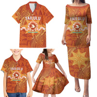 Personalised Tonga Tailulu College Family Matching Puletasi and Hawaiian Shirt Since 1967 Special Kupesi Pattern Version 1 LT9 - Polynesian Pride