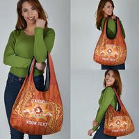 Personalised Tonga Tailulu College Grocery Bag Since 1967 Special Kupesi Pattern Version 1 LT9 - Polynesian Pride