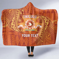 Personalised Tonga Tailulu College Hooded Blanket Since 1967 Special Kupesi Pattern Version 1 LT9 - Polynesian Pride