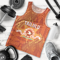 Personalised Tonga Tailulu College Men Tank Top Since 1967 Special Kupesi Pattern Version 1 LT9 - Polynesian Pride