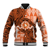 Personalised Tonga Tailulu College Baseball Jacket Since 1967 Special Kupesi Pattern Version 2 LT9 Unisex Black - Polynesian Pride