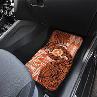 Personalised Tonga Tailulu College Car Mats Since 1967 Special Kupesi Pattern Version 2 LT9 - Polynesian Pride
