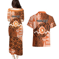 Personalised Tonga Tailulu College Couples Matching Puletasi and Hawaiian Shirt Since 1967 Special Kupesi Pattern Version 2 LT9 - Polynesian Pride