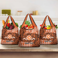 Personalised Tonga Tailulu College Grocery Bag Since 1967 Special Kupesi Pattern Version 2 LT9 3-pack One Size Black - Polynesian Pride
