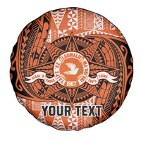 Personalised Tonga Tailulu College Spare Tire Cover Since 1967 Special Kupesi Pattern Version 2 LT9 - Polynesian Pride