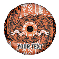 Personalised Tonga Tailulu College Spare Tire Cover Since 1967 Special Kupesi Pattern Version 2 LT9 - Polynesian Pride