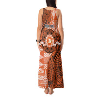 Personalised Tonga Tailulu College Tank Maxi Dress Since 1967 Special Kupesi Pattern Version 2 LT9 - Polynesian Pride