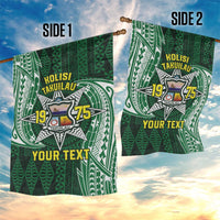 Personalised Tonga Takuilau College Garden Flag Since 1975 Special Kupesi Pattern LT9 - Polynesian Pride