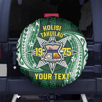 Personalised Tonga Takuilau College Spare Tire Cover Since 1975 Special Kupesi Pattern LT9 - Polynesian Pride