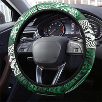 Tonga Takuilau College Steering Wheel Cover Since 1975 Special Kupesi Pattern LT9 - Polynesian Pride