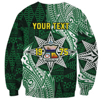 Personalised Tonga Takuilau College Sweatshirt Since 1975 Special Kupesi Pattern LT9 - Polynesian Pride
