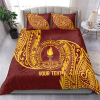 Personalised Tonga Beulah College Bedding Set Since 1938 Special Kupesi Pattern LT9 - Polynesian Pride