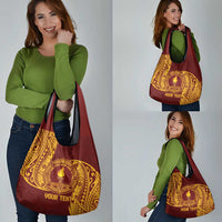 Personalised Tonga Beulah College Grocery Bag Since 1938 Special Kupesi Pattern LT9 - Polynesian Pride