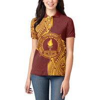 Personalised Tonga Beulah College Women Polo Shirt Since 1938 Special Kupesi Pattern