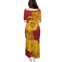 Personalised Tonga High School 77th Anniversary Family Matching Puletasi and Hawaiian Shirt Special Kupesi Pattern LT9 - Polynesian Pride