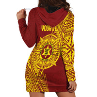 Personalised Tonga High School 77th Anniversary Hoodie Dress Special Kupesi Pattern LT9 - Polynesian Pride