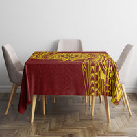 Personalised Tonga High School 77th Anniversary Tablecloth Special Kupesi Pattern LT9 - Polynesian Pride