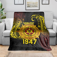 Personalised Tonga High School Blanket Since 1947 Special Kupesi Pattern LT9 - Polynesian Pride