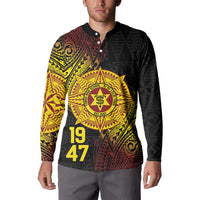 Personalised Tonga High School Button Sweatshirt Since 1947 Special Kupesi Pattern LT9 - Polynesian Pride