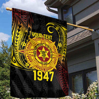 Personalised Tonga High School Garden Flag Since 1947 Special Kupesi Pattern LT9 - Polynesian Pride
