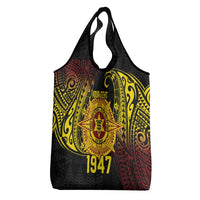 Personalised Tonga High School Grocery Bag Since 1947 Special Kupesi Pattern LT9 - Polynesian Pride