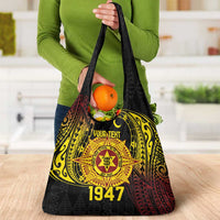 Personalised Tonga High School Grocery Bag Since 1947 Special Kupesi Pattern LT9 - Polynesian Pride