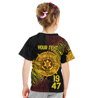 Personalised Tonga High School Kid T Shirt Since 1947 Special Kupesi Pattern