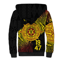 Personalised Tonga High School Sherpa Hoodie Since 1947 Special Kupesi Pattern LT9 - Polynesian Pride