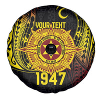 Personalised Tonga High School Spare Tire Cover Since 1947 Special Kupesi Pattern LT9 - Polynesian Pride