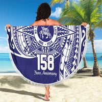 Personalised Tonga Tupou College Tolo 158th Anniversary Beach Blanket Special Kupesi Pattern LT9 - Polynesian Pride