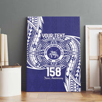 Personalised Tonga Tupou College Tolo 158th Anniversary Canvas Wall Art Special Kupesi Pattern LT9 - Polynesian Pride