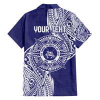 Personalised Tonga Tupou College Tolo 158th Anniversary Family Matching Off The Shoulder Long Sleeve Dress and Hawaiian Shirt Special Kupesi Pattern LT9 - Polynesian Pride