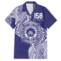 Personalised Tonga Tupou College Tolo 158th Anniversary Hawaiian Shirt Special Kupesi Pattern LT9 Blue - Polynesian Pride