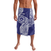 Personalised Tonga Tupou College Tolo 158th Anniversary Lavalava Special Kupesi Pattern LT9 Blue - Polynesian Pride