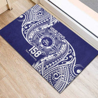 Personalised Tonga Tupou College Tolo 158th Anniversary Rubber Doormat Special Kupesi Pattern LT9 - Polynesian Pride